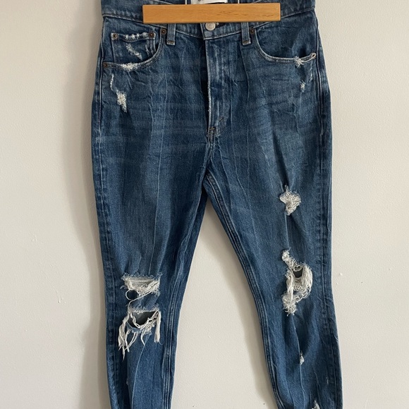 ABERCROMBIE & FITCH High Rise Mom Denim Jean - Picture 2 of 6